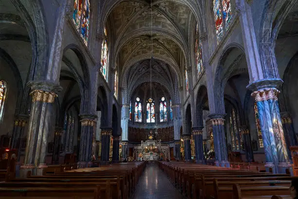 Photo of Interior of a Temple