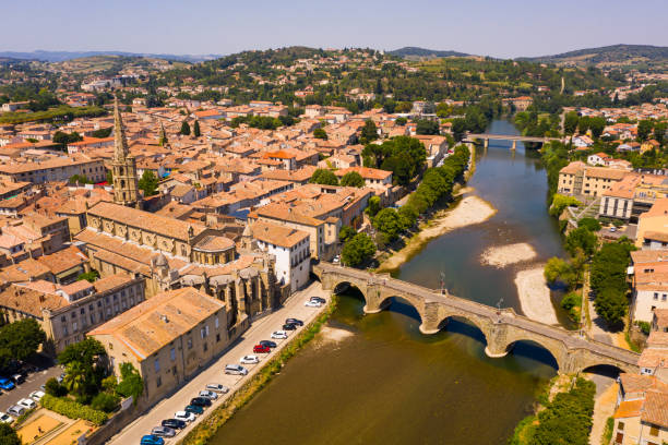 istock View from drone of french commune Limoux 1270310809