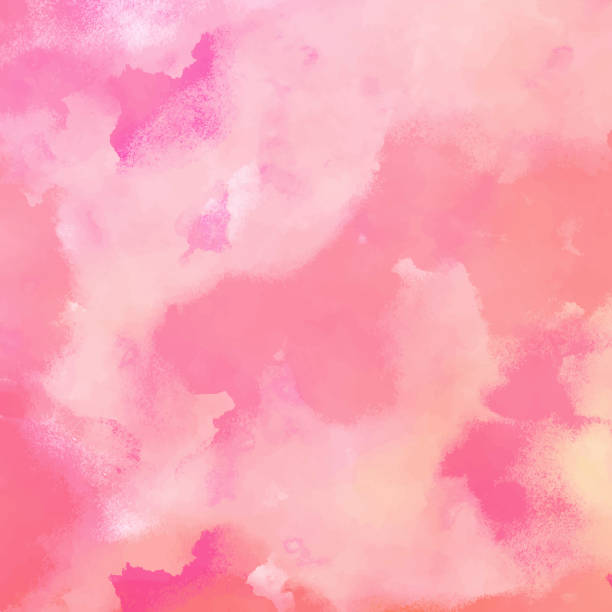 Latar Belakang Cat Air Merah Muda Abstrak dengan Goresan Kuas Warna Pastel. Pola vektor abstrak. Tekstur latar belakang abstrak untuk kartu, undangan pesta, kemasan, desain permukaan.
