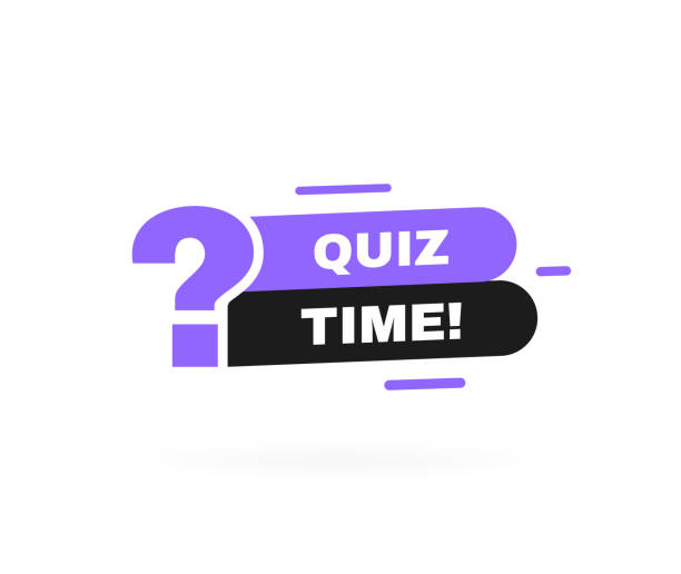 ilustrações de stock, clip art, desenhos animados e ícones de quiz time geometric badge with question mark. vector illustration - question mark audio