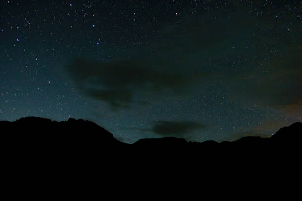 istock Starry sky in the mountains. 1270315825