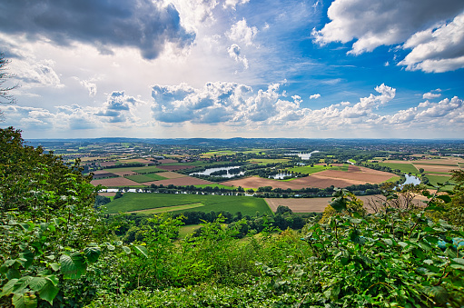 View over the landscape below the Wittekindsburg