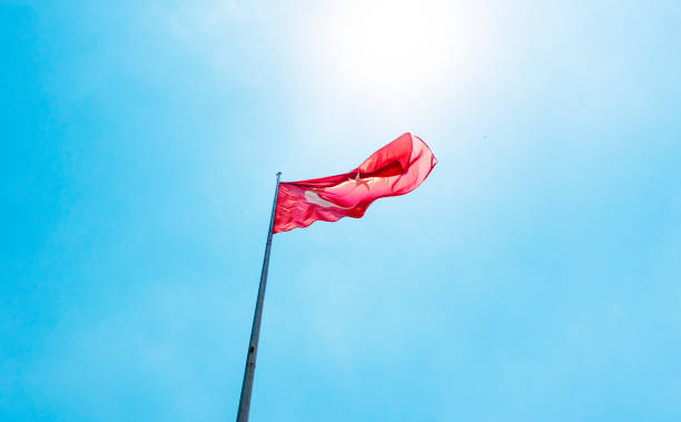 istock Turkish flag and All Turkish states flags. 1270331835