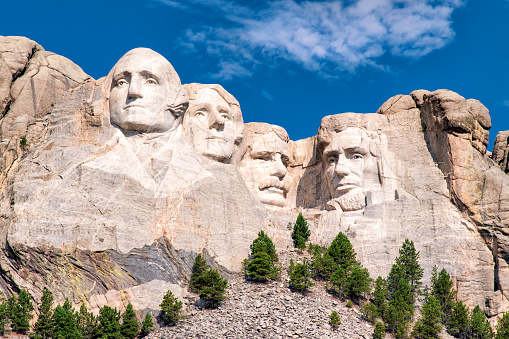 Mount Rushmore’s famous front