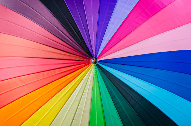 istock close up rainbow coloured umbrella textured. 1270346121