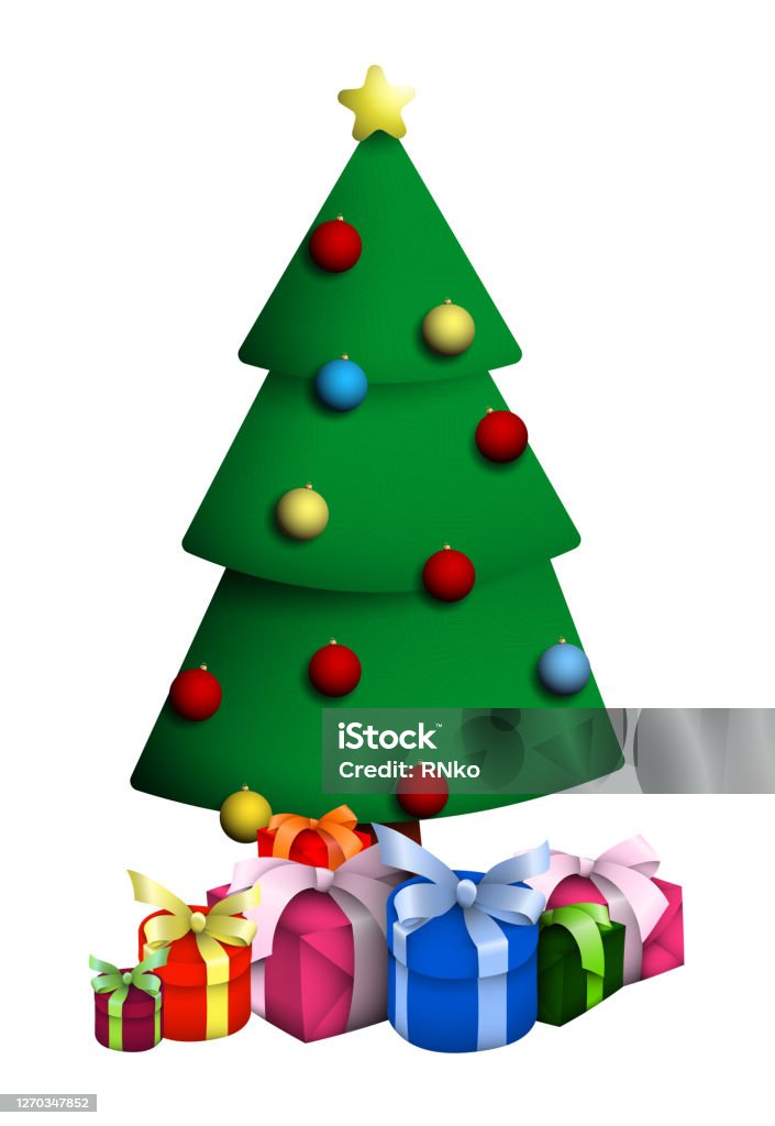 Vetores de 2021 Árvore De Natal Decorada Com Bolas De Vidro Multicoloridas  Natal E Ano Novo Caixas De Presentes Debaixo Da Árvore Reunião De Férias De  Bom Humor Vetor Em Estilo Desenho