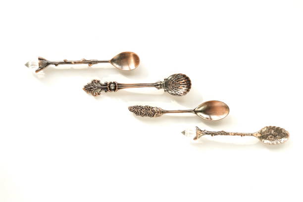 istock Vintage tea spoon isolated on white background. Poster 1270351267