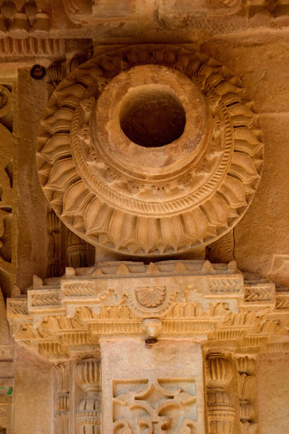 istock Stone Pot on Pillar Top, Gwalior Fort 1270354708