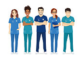 multiethnische-krankenschwester-zeichen-