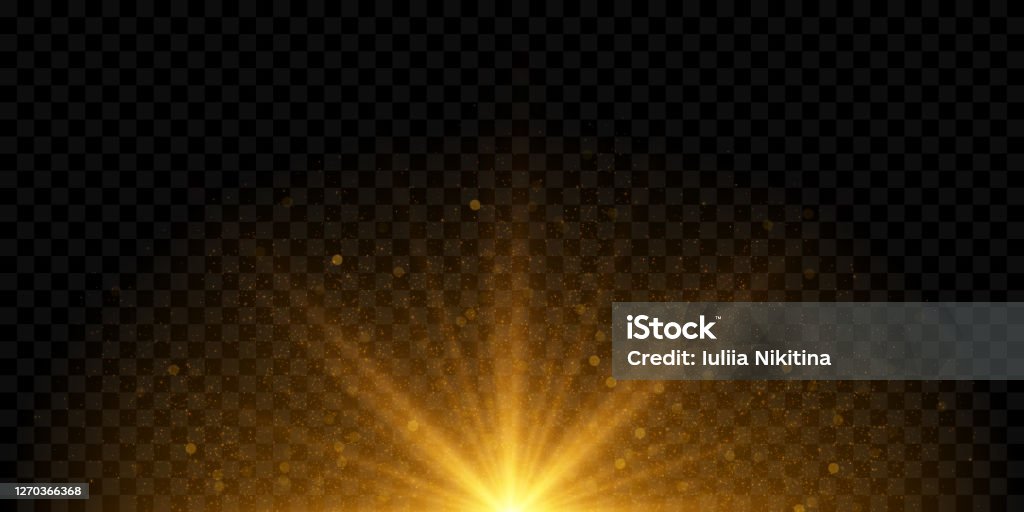 Golden Led Effect Golden Light Effect Stock Illustration - Download Image Now ...