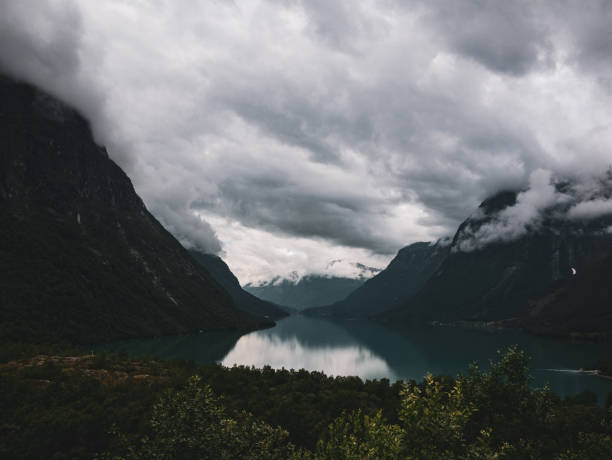 istock Dramatic Sky over a Fjord in Norway 1270367437