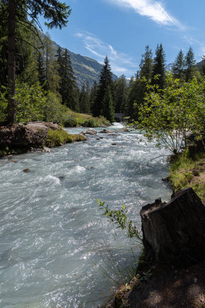 River panjkora crystal clear water river in upper Dir, Pakistan