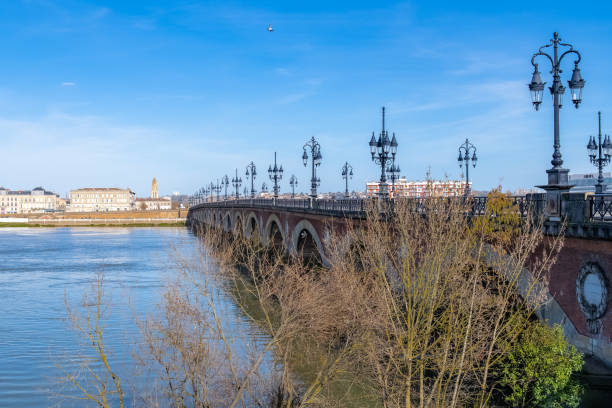 istock Bordeaux, the stone bridge in the center 1270370176