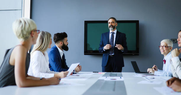 istock Creative business people working on business project in office 1270376716
