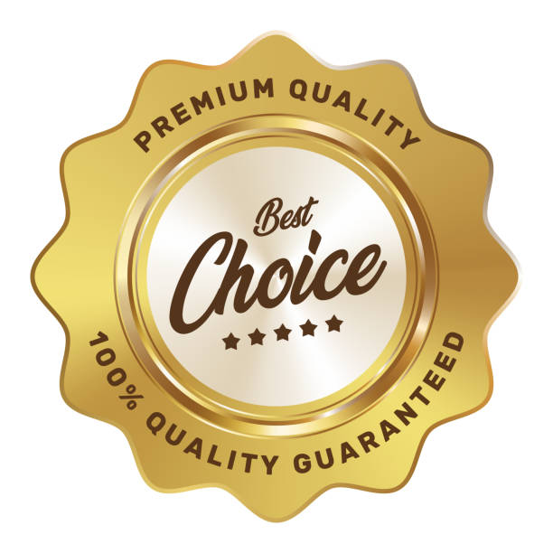 istock Best choice 5 stars badge gold silver metallic luxury logo 1270376807