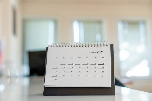 istock 2021 Monthly Desk Calendar:February 1270378653