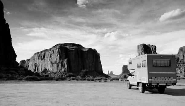 istock Motor Home Driving in Monument Valley. 1270379476