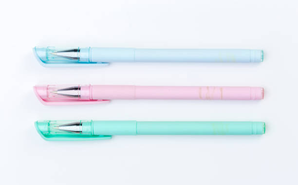 istock Set of pens isolated on white background. creative photo 1270382044