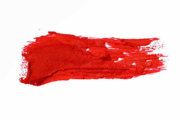 istock Red lipstick smear smudge swatch (Clipping Path) 1270383419