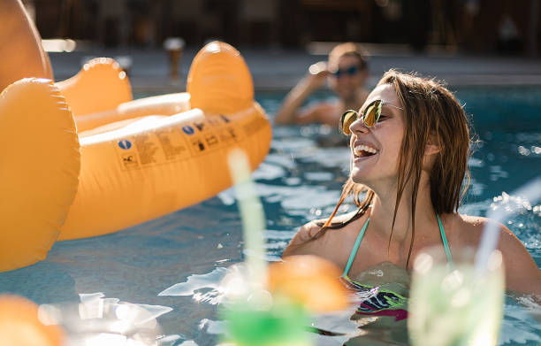 istock Woman in a swimming pool. 1270384938