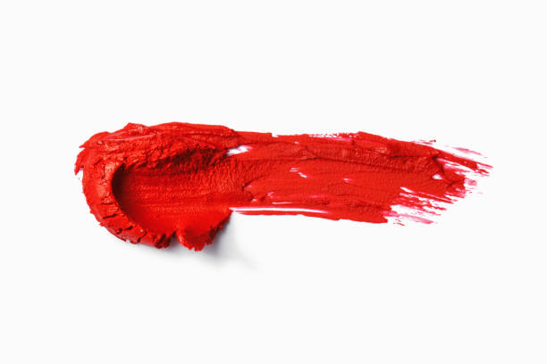 istock Red lipstick smear smudge swatch (Clipping Path) 1270386385