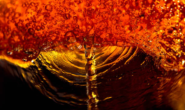 istock The abstract splashing of carbonated drink. 1270387645