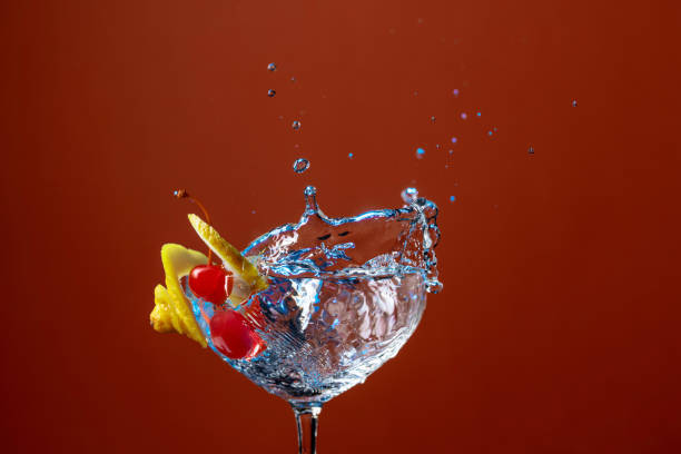 istock Cocktail with lemon and cherries. 1270387649