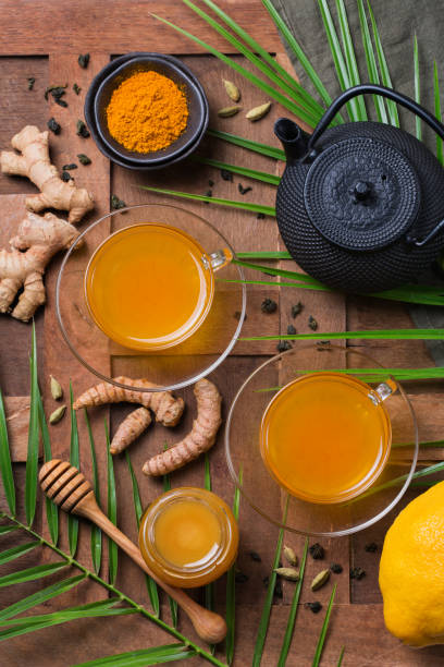 istock Turmeric ginger drink, immune booster, anti inflammatory beverage 1270388429