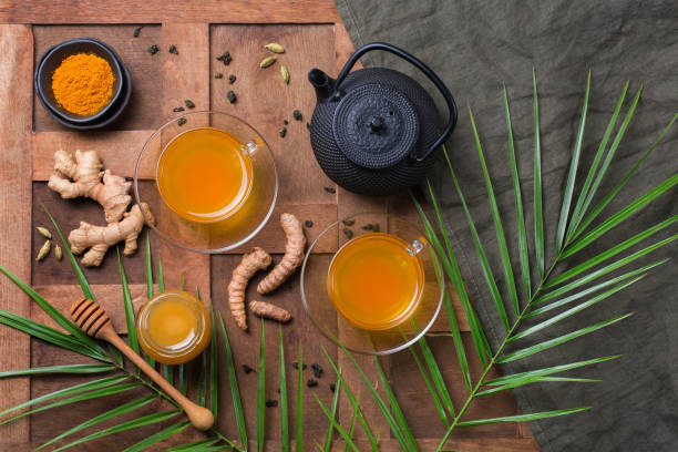 istock Turmeric ginger drink, immune booster, anti inflammatory beverage 1270388444
