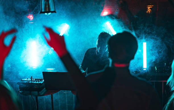 Young people enjoying at night club