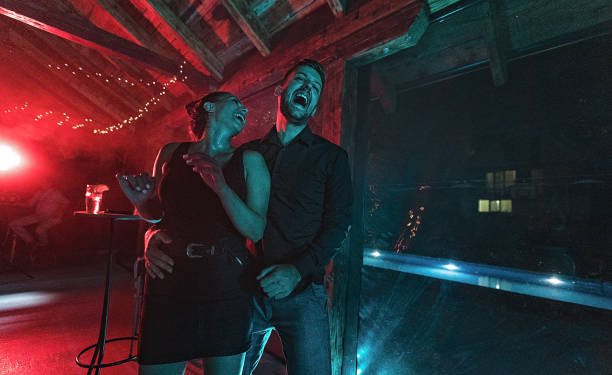 istock Young couple in night club 1270389311