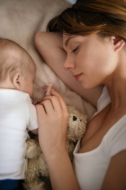 istock Mother and baby at home 1270389604