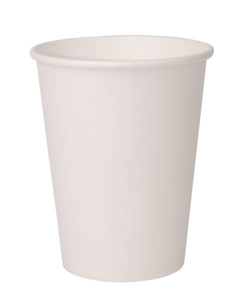 istock Classic cardboard simple paper cup isolated on white background 1270391892