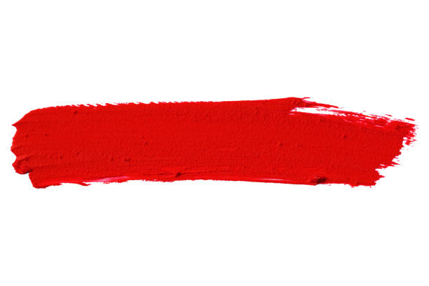 istock Red lipstick smear smudge swatch (Clipping Path) 1270397899