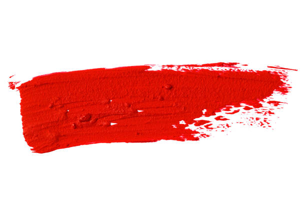 istock Red lipstick smear smudge swatch (Clipping Path) 1270398343