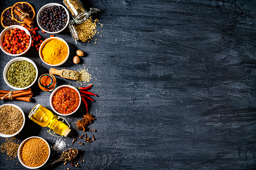 Cooking And Seasoning Spices Background Copy Space Stock Photo - Download Image Now - iStock Cooking And Seasoning Spices Background Copy Space Stock Photo - Download Image Now - iStock