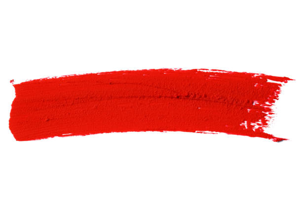 istock Red lipstick smear smudge swatch (Clipping Path) 1270400586