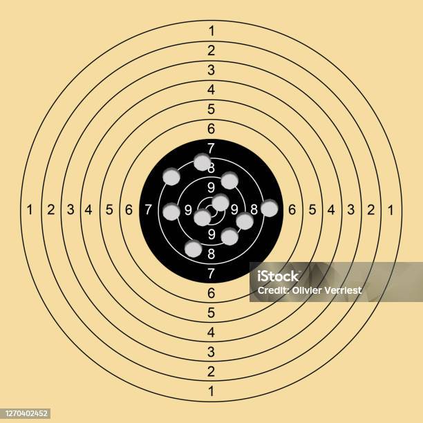 Gun Point Scene Target Sniper Shooting Target Stock Photo - Download Image Now - Bullet ...