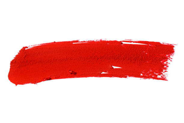 istock Red lipstick smear smudge swatch (Clipping Path) 1270402520