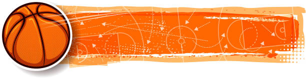 basketball scoring banner drawing of vector basketball scoring banner. Created by illustrator cs6. This file of transparent. college basketball court stock illustrations