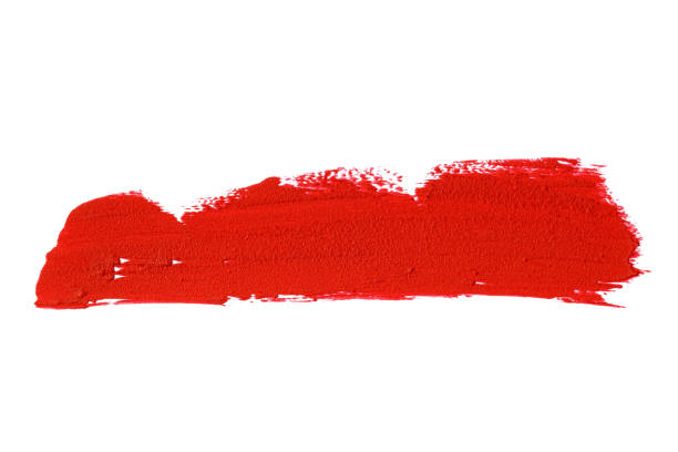 istock Red lipstick smear smudge swatch (Clipping Path) 1270403563