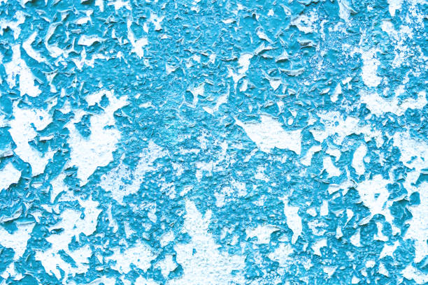 istock Concrete blue colorful wall surface texture. Abstract grunge bright color background with aging effect. Copyspace. 1270411489