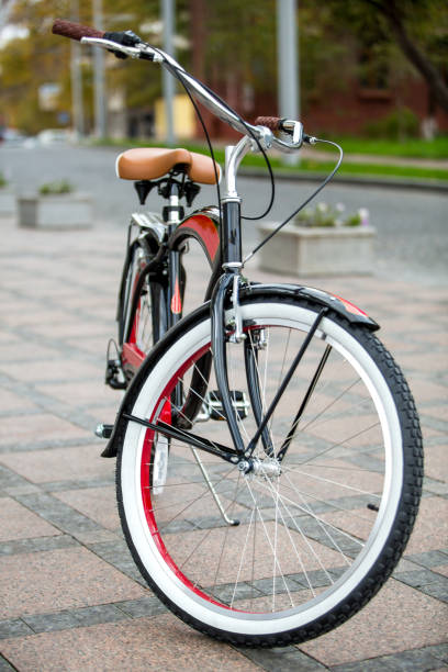 istock Retro bicycle on the street 1270412306