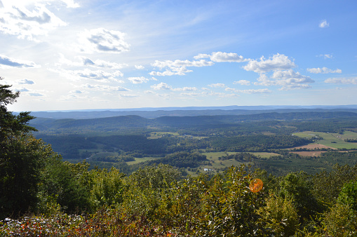 The view from the top of John’s Mountain in Georgia.