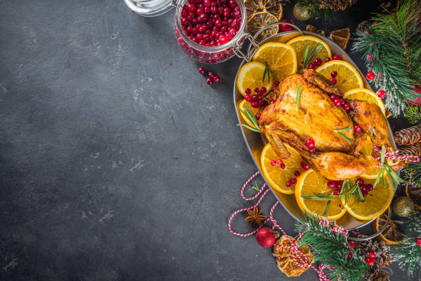 istock Christmas baked chicken 1270412756