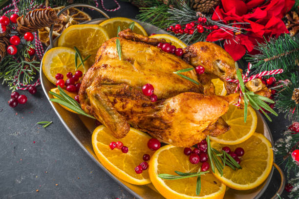 istock Christmas baked chicken 1270412779
