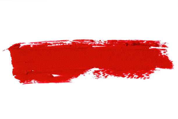 istock Red lipstick smear smudge swatch (Clipping Path) 1270413792