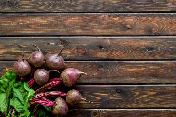 istock Beet harvest. Vegetables with green tops top- 1270416897