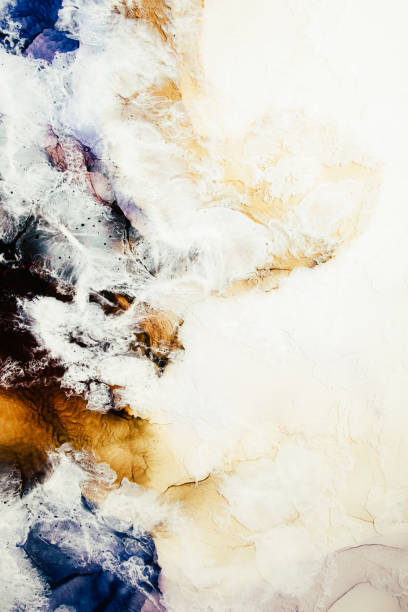 istock marble texture ink water aerial seashore yellow 1270417603