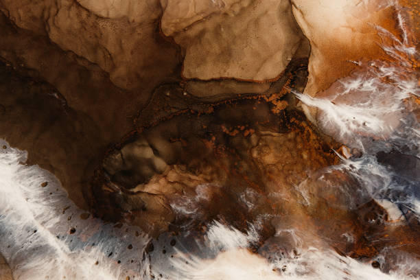istock marble texture acrylic ink water brown white stone 1270417606
